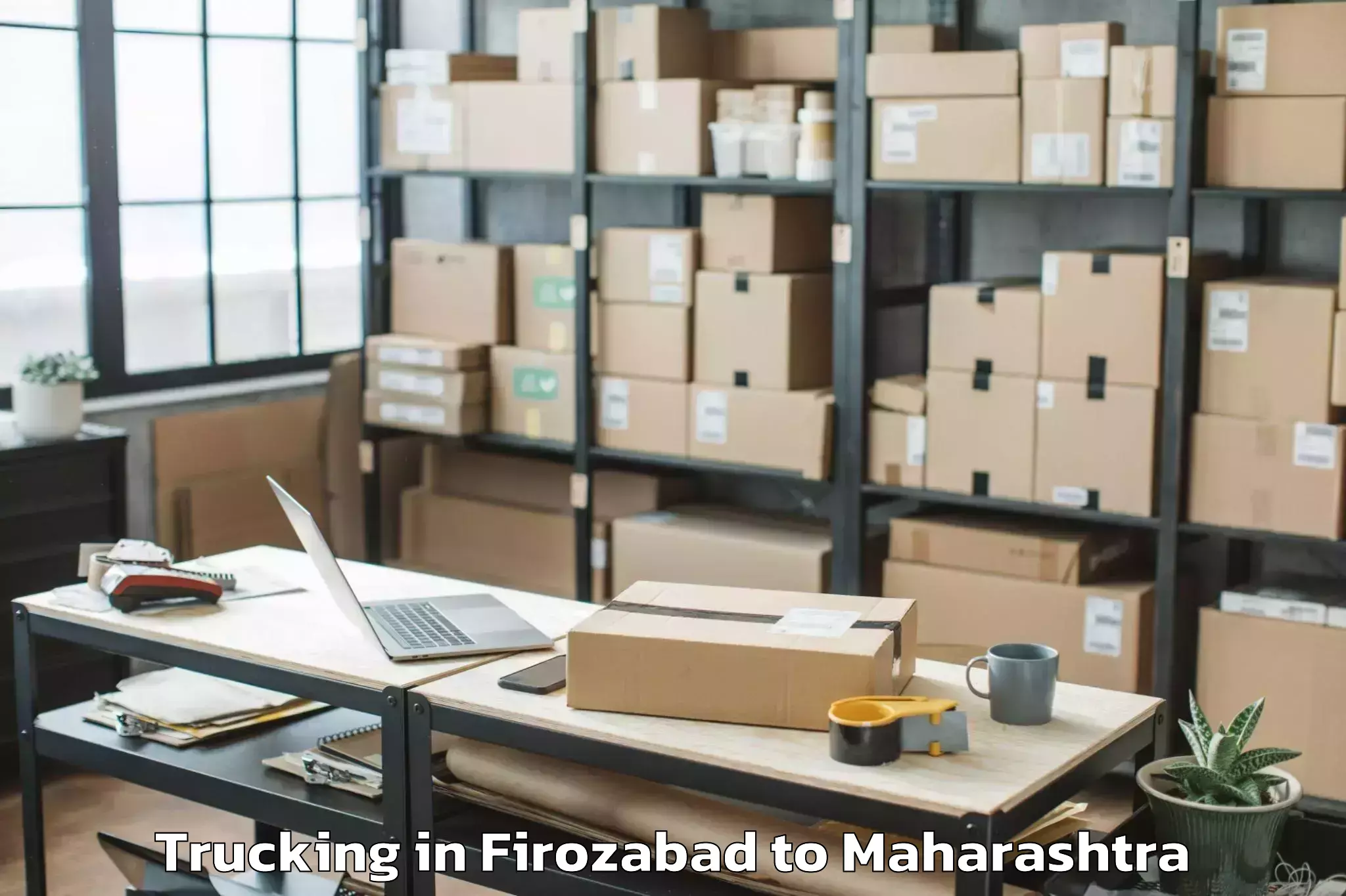 Book Firozabad to Arvi Trucking